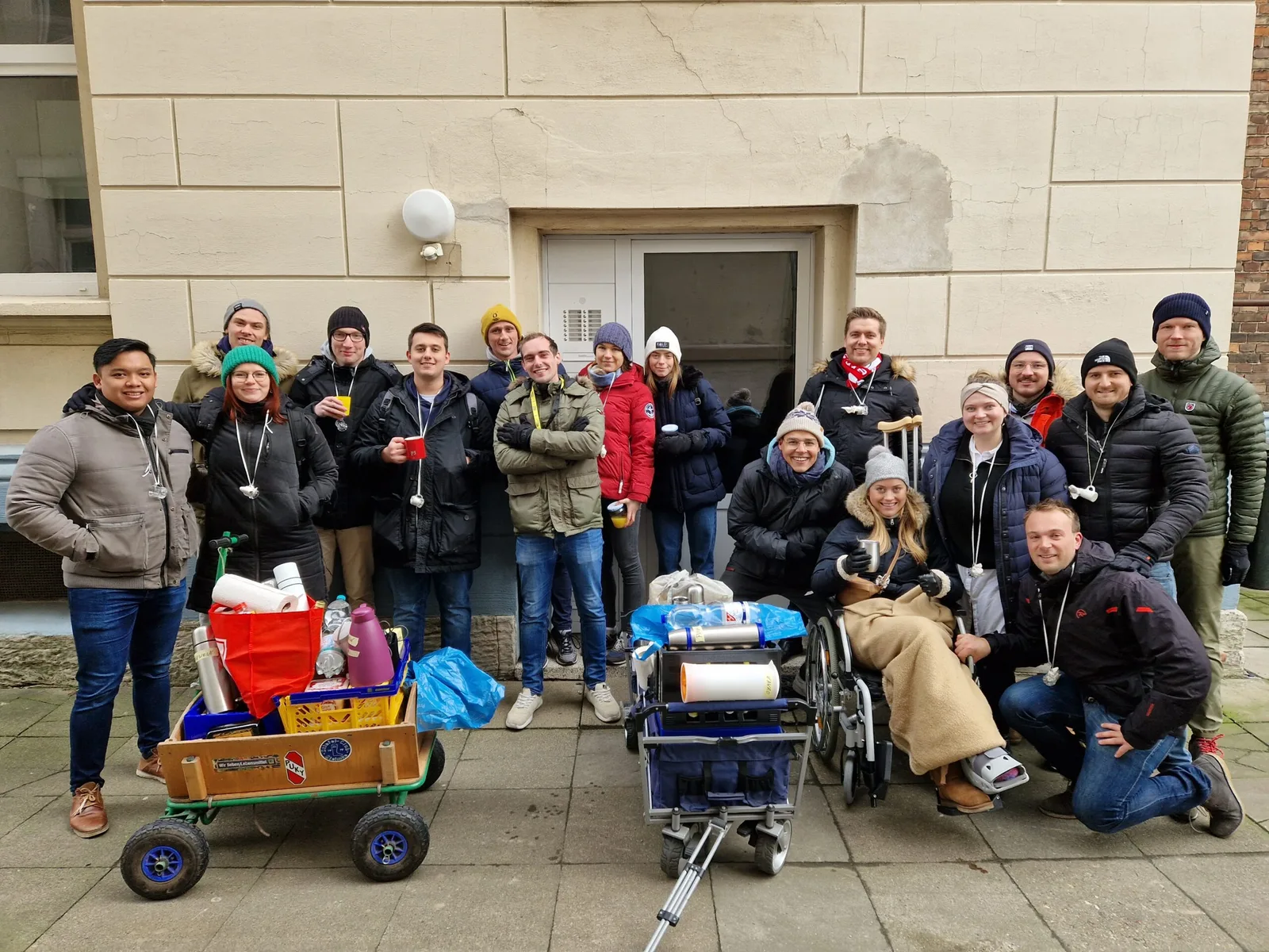 Charity-Aktion des Teams